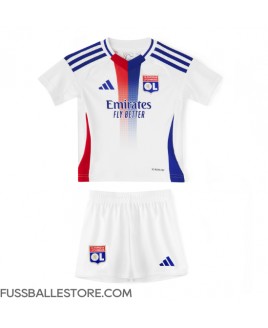 Günstige Olympique Lyonnais Heimtrikotsatz Kinder 2024-25 Kurzarm (+ Kurze Hosen)